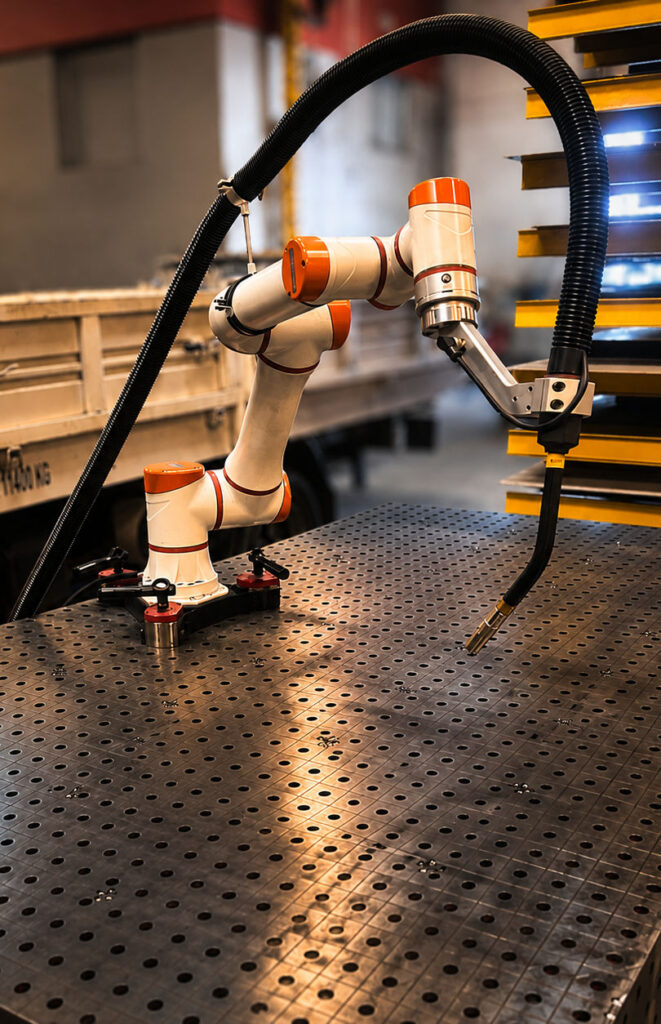 Soldadura robotizada de piezas metálicas en Cabimetal